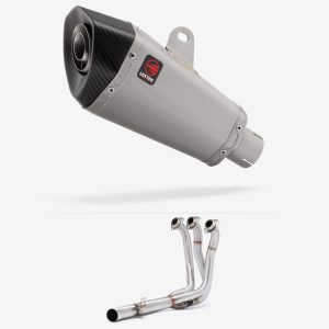 Lextek Stainless Steel XP10 Matt S/Steel Exhaust System 210mm Low Level for Yamaha MT-09 (21-24)