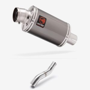 Lextek Stainless Steel OP15 Exhaust 200mm for Honda CBR500R (22-24) with Link Pipe