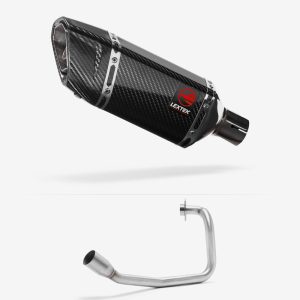 Lextek Carbon Fibre SP11C Full Exhaust System for Yamaha YZF R 125 2008-2013