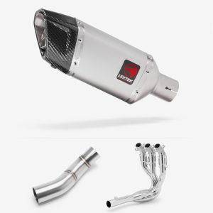Lextek Stainless Steel SP5 Full Exhaust System for Triumph Street Triple 765 2017-2024