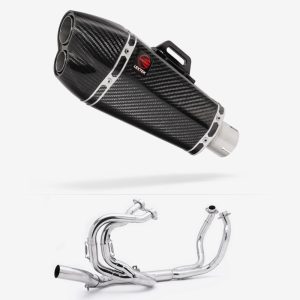 Lextek Carbon Fibre XP13C Full Exhaust System with Link pipe for Honda VFR800 2014-2021