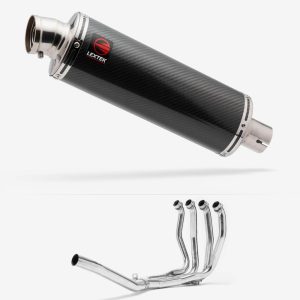 Lextek Stainless Steel OP8C Matt Exhaust System 350mm for Suzuki GSX 1300 R Hayabusa (99-07)