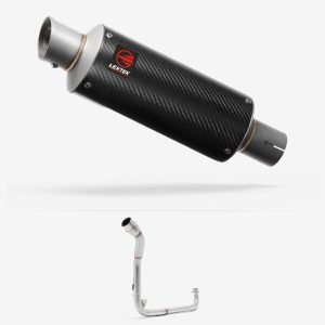 Lextek Carbon Fibre GP8C GP Stubby Exhaust System 240mm Single Underseat
