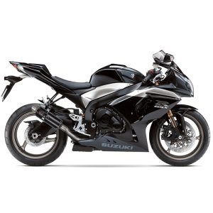Lextek Carbon Fibre GP8C GP Stubby Exhaust 240mm with Link Pipe for Suzuki GSXR 1000 (09-11)