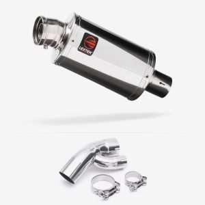 Lextek Stainless Steel OP4 Polished Exhaust 200mm with Link Pipe for BMW S1000 XR (15-19)