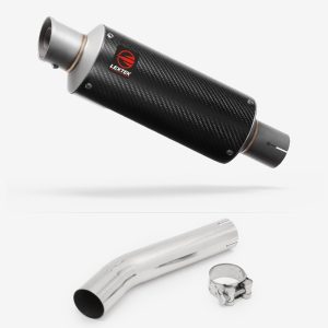 Lextek Carbon Fibre GP8C GP Stubby Exhaust 240mm with Link Pipe for Honda CB1300 (03-14)