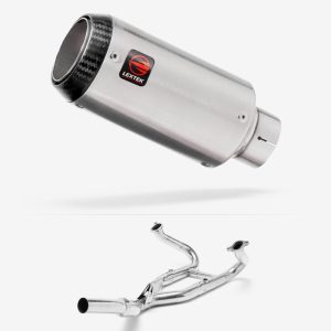 Lextek Stainless Steel CP1 Matt Carbon Tip Exhaust 150mm