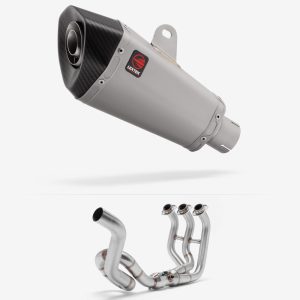 Lextek Stainless Steel XP10 Matt Exhaust System 210mm High Level