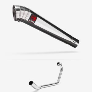 Lextek Stainless Steel MP4 Megaphone Exhaust System 300mm