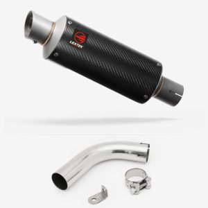 Lextek Carbon Fibre GP8C GP Stubby Exhaust 240mm with Link Pipe for Honda CB1000R (08-17)
