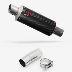 Lextek Carbon Fibre GP8C GP Stubby Exhaust 240mm with Link Pipe