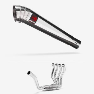 Lextek Stainless Steel MP4 Megaphone Exhaust System 300mm Single Sided