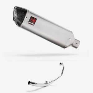 Lextek Matt Stainless Steel VP1 300mm Exhaust System for Honda CBR 125 R (04-10)