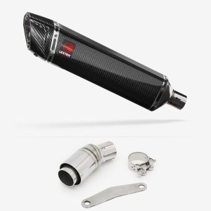 Lextek Carbon Fibre SP7C 400mm Exhaust with Link Pipe for Kawasaki Versys-X 300 (17-18)