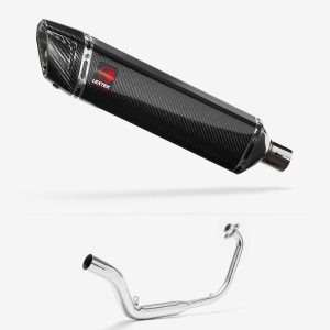 Lextek Carbon Fibre SP7C 400mm Exhaust System for Honda CB125 R (18-20)