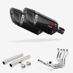 Lextek Carbon Fibre SP11C 200mm Exhaust System for Honda CBR1100XX Blackbird (97-99)