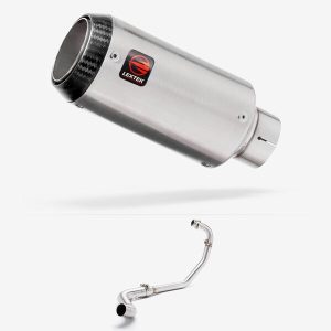 Lextek Matt Stainless Steel CP1 150mm Exhaust System for Lexmoto RSS 125 (22-24)