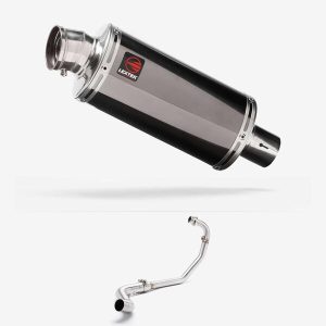 Lextek Smoked Stainless Steel OP16 250mm Exhaust System for Lexmoto RSS 125 (22-24)