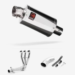 Lextek Chrome Stainless Steel OP4 200mm Full system for Triumph Speed Triple 1200 2021-2024