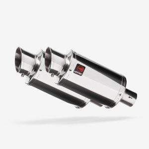 Lextek 2 x YP4 Stainless Steel Exhaust Silencers 51mm Slip-on