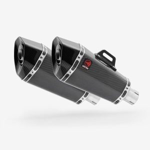 Lextek 2 x Carbon Fibre XP8C 210mm Exhaust Silencer
