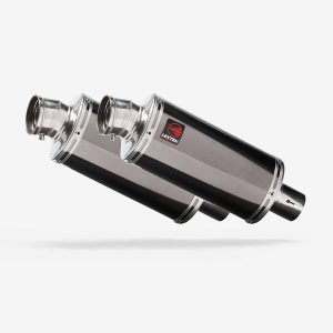 Lextek 2 x Smoked Stainless Steel OP16 250mm Silencer