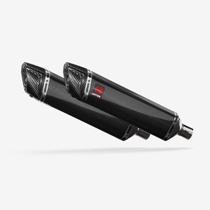 Lextek 2 x Carbon Fibre SP7C 400mm Exhaust Silencer