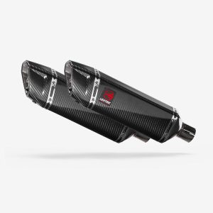 Lextek 2 x Carbon Fibre SP9C 300mm Exhaust Silencers
