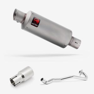 Lextek Matt Stainless Steel GP1 240mm Exhaust System for Lexmoto Adrenaline (EFI) 125
