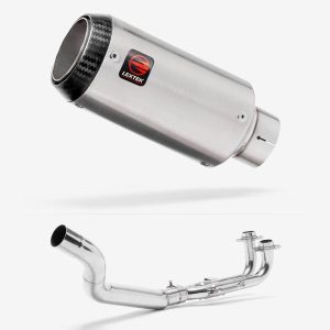 Lextek Matt Stainless Steel CP1 150mm Exhaust System for Yamaha T-Max 500 (01-11)