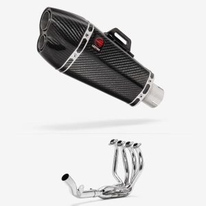 Lextek Carbon Fibre XP13C 210mm Exhaust System for Kawasaki Z800 (13-16)