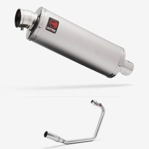 Lextek Matt Stainless Steel OP1 350mm Exhaust System