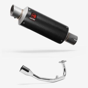 Lextek Carbon Fibre GP8C 240mm Exhaust System for Lexmoto Diablo 125 / SRT125